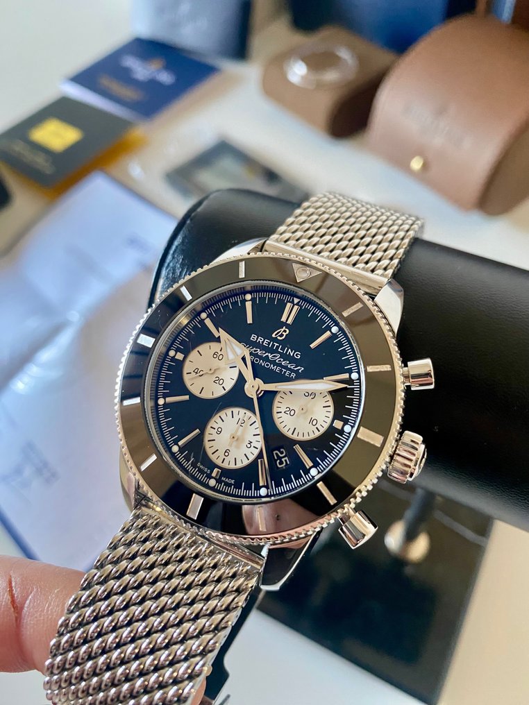 Breitling Superocean Heritage II Chronograph 44 Full Set B01