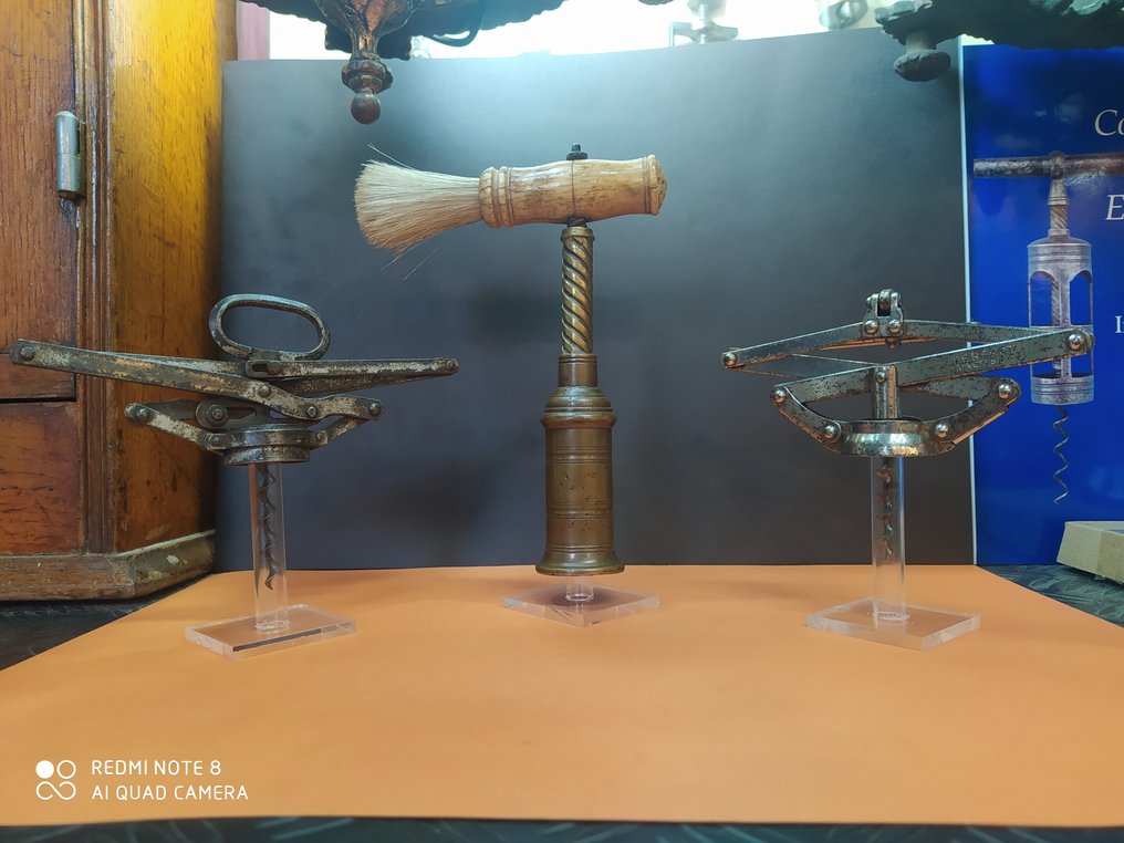 Corkscrew (3) Thomason Antique corkscrew/brevete/Armstrong brass