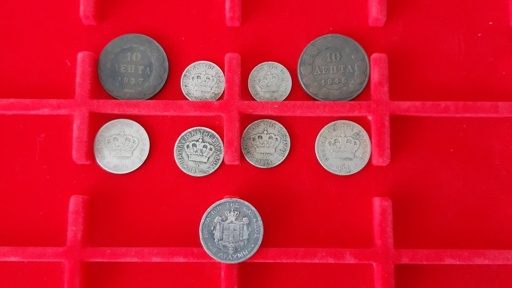 greece-lot-of-9-coins-1837-1895-catawiki