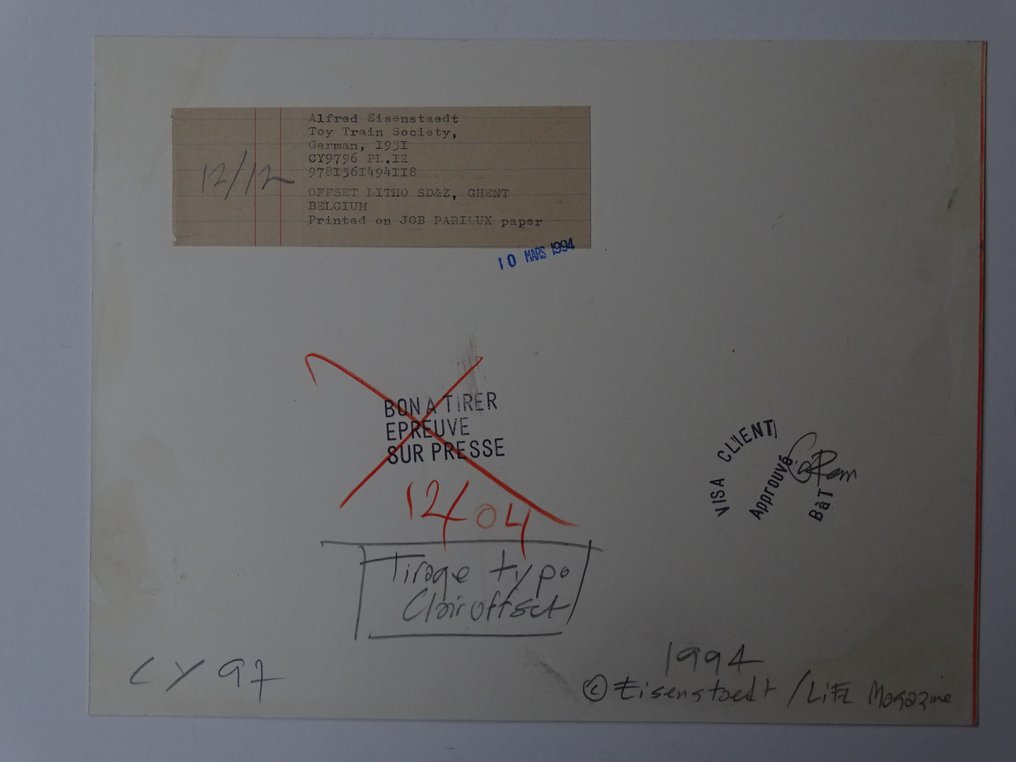 Alfred Eisenstaedt Toy Train Society Catawiki