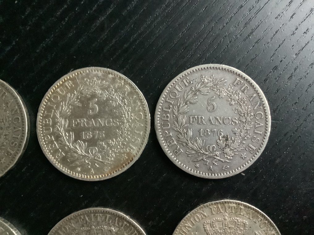 België, Frankrijk. 5 Francs 18681876 (8 stuks) Catawiki