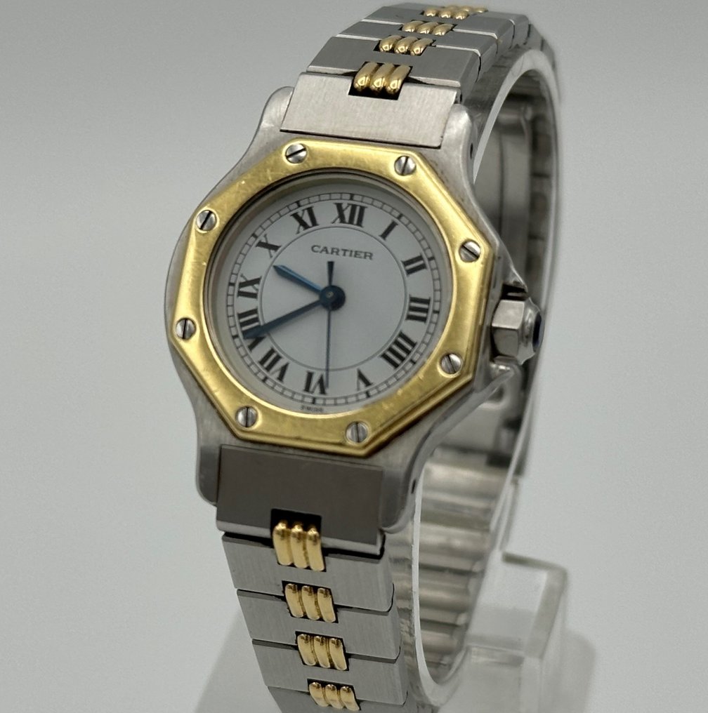 Cartier santos sales octagon women's