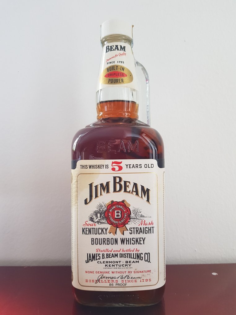 Jim Beam 5 years old Kentucky Straight Bourbon Whiskey Jim Beam b. 1970er Jahre Half