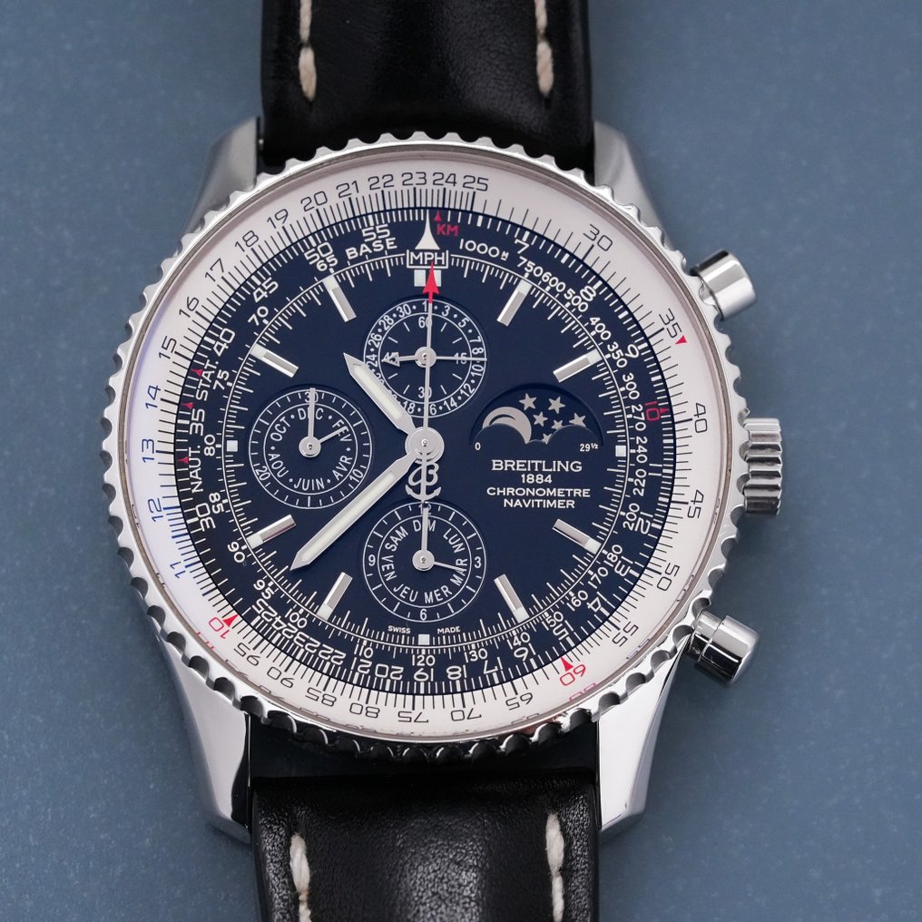 Breitling 1461 Navitimer Perpetual Calendar Moonphase Chronograph