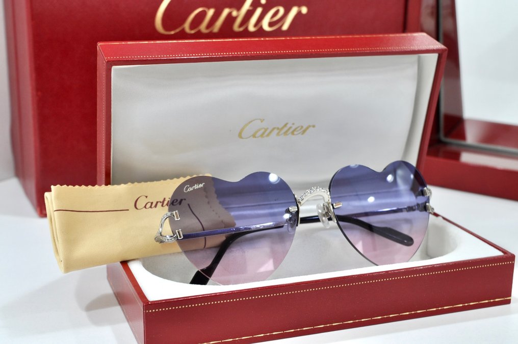 Occhiali cartier top con diamanti