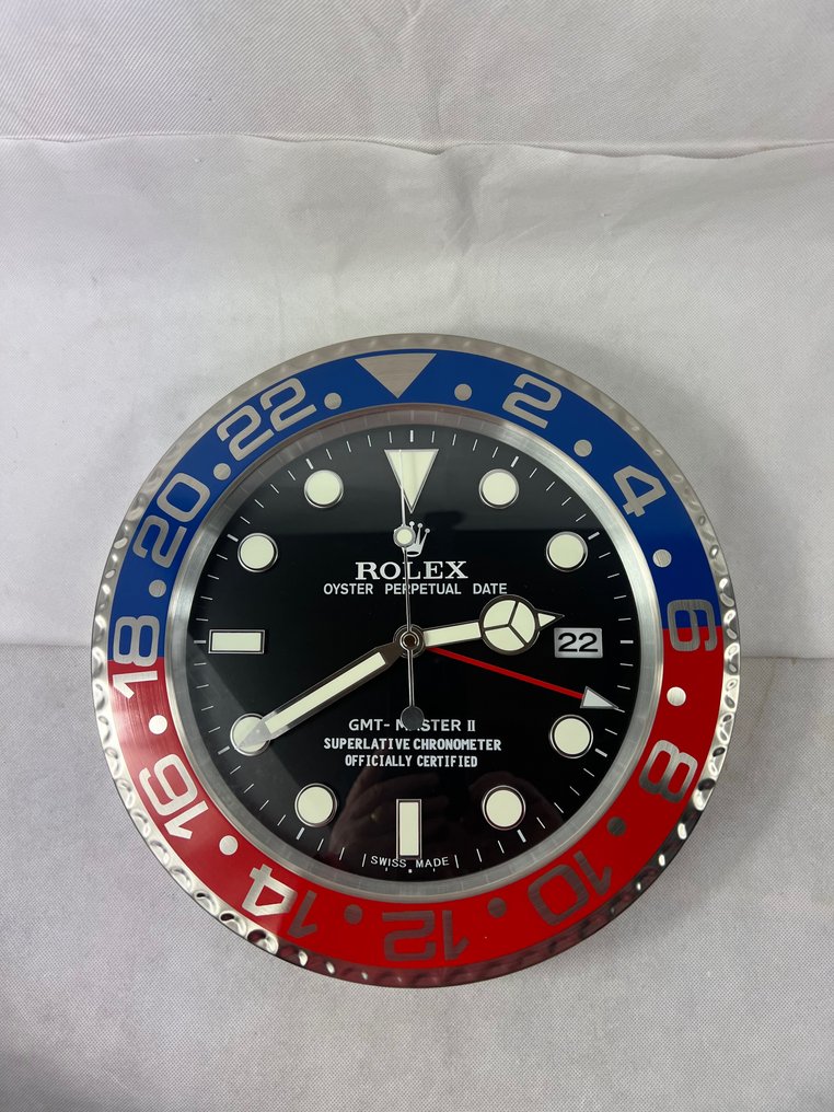 Rolex pepsi sales wall clock