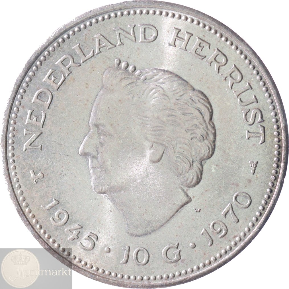Koninkrijk der Nederlanden. Juliana. Lot van 100 stuks 10 gulden of zilveren tientje 1970 & 1973 Koninkrijk der Nederlanden. Juliana. Lot van 100 stuks 10 gulden of zilveren tientje 1970 & 1973