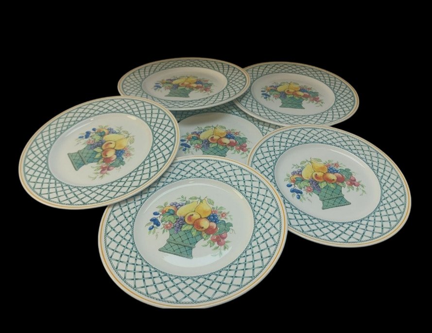 Basket - Villeroy & Boch - Dinner plates (6) - Ceramic - Catawiki