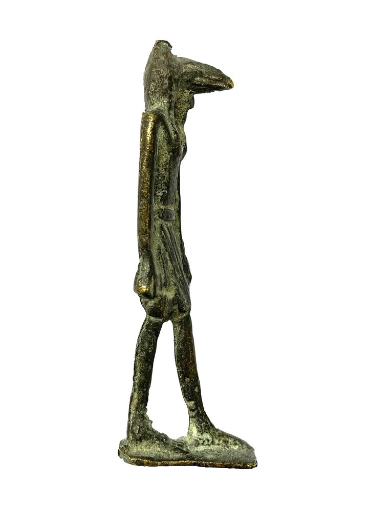 Ókori egyiptomi, bronz, késői korszak bronz Thoth szobor - Catawiki