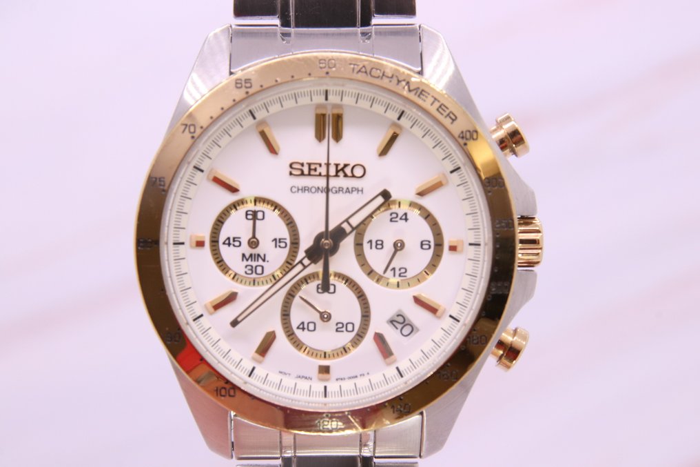 Seiko - Two-Tone Chronograph - SBTR024 | 8T63-00D0 - Men - - Catawiki