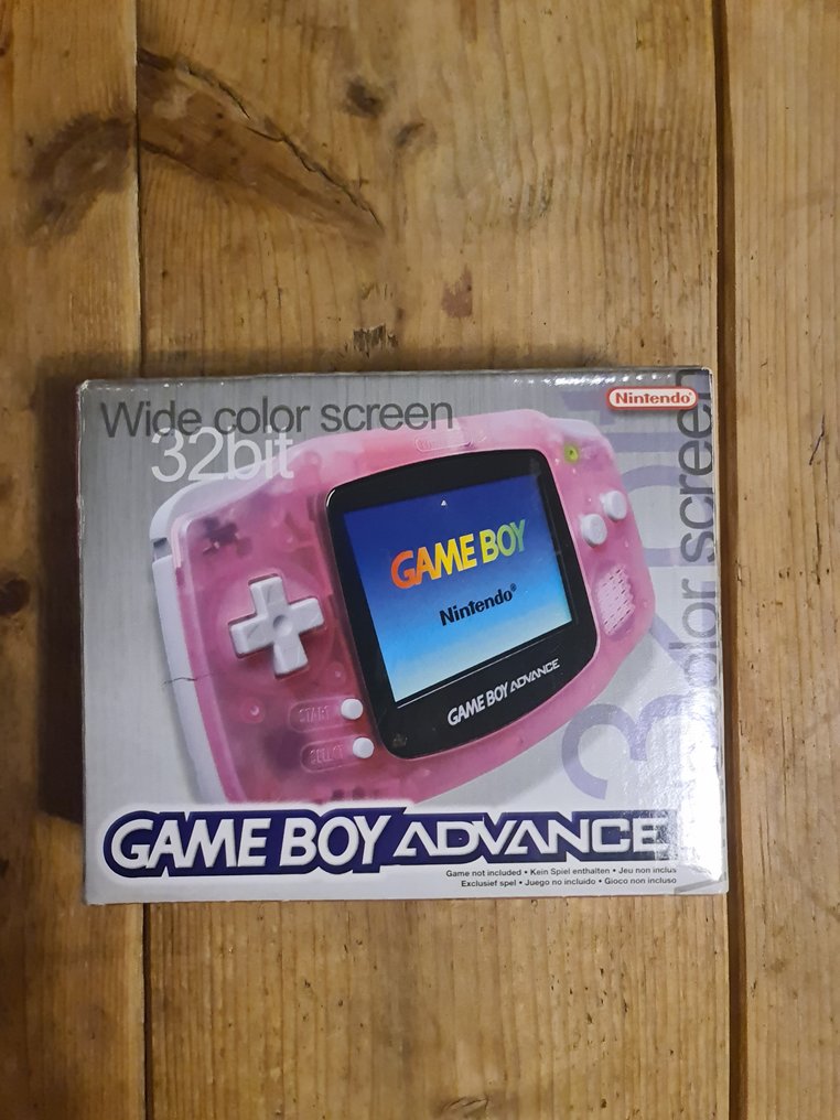 Nintendo Game Boy Advance Fuchsia Game Console With Backlit Screen