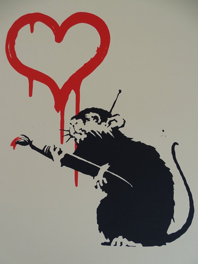 現品限りバ ンクシー LOVE RAT WEST COUNTRY PRINCE バンクシー Love Rat | 絵画など美術品の販売と買取 | 東京