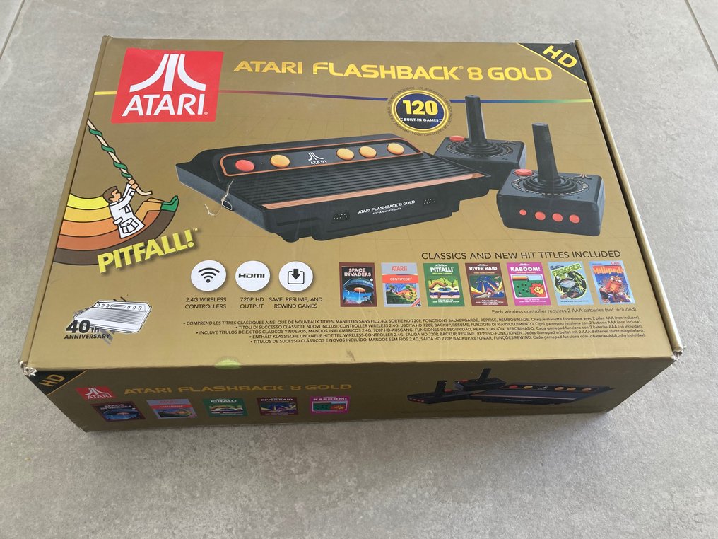 1 Atari Flashback 8 gold Console with games (120) In Catawiki