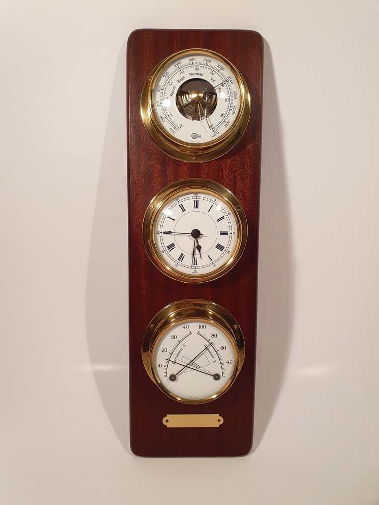 Barometer, Hygrometer, Ship's clock, Thermometer Brass, Catawiki