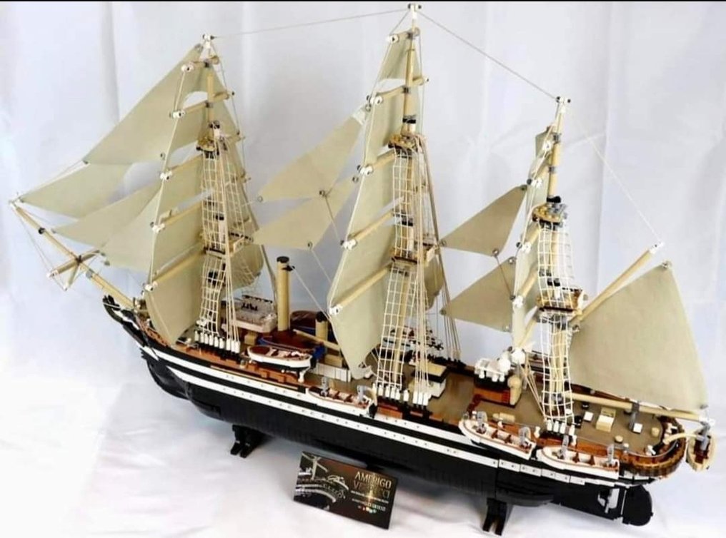 Alle sammen Dekan Dripping Lego - Lego Ship Sejlskib Amerigo Vespucci MOC - 2000-nu - Catawiki