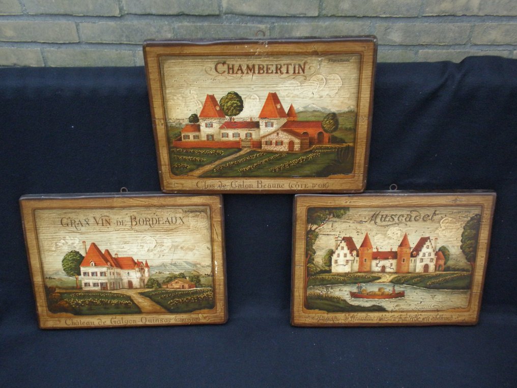 Francesco Conz (1935-2010) - 3 x Frans wijnhuis - Catawiki