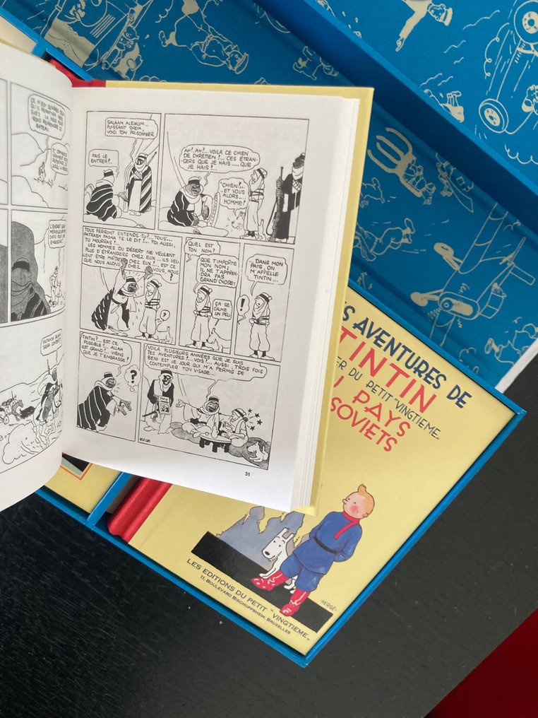 Tintin - Coffret Tintin en noir et blanc - 9 mini albums - - Catawiki