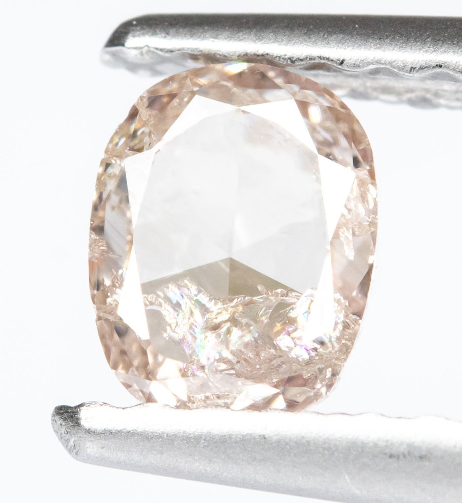 Diamante - 0.35 ct - Marrón rosáceo claro natural - I2 *NO - Catawiki