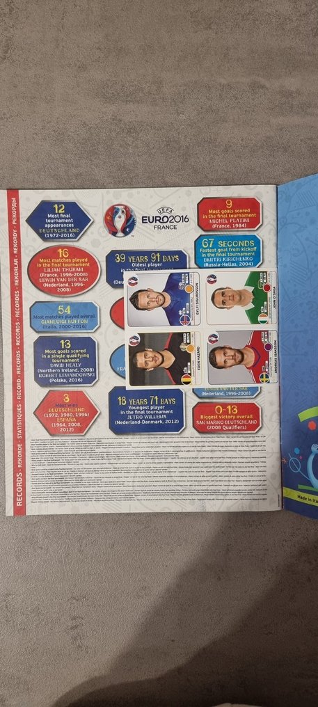 Panini - Euro 2016 - 1 Empty album + complete loose sticker set - Catawiki