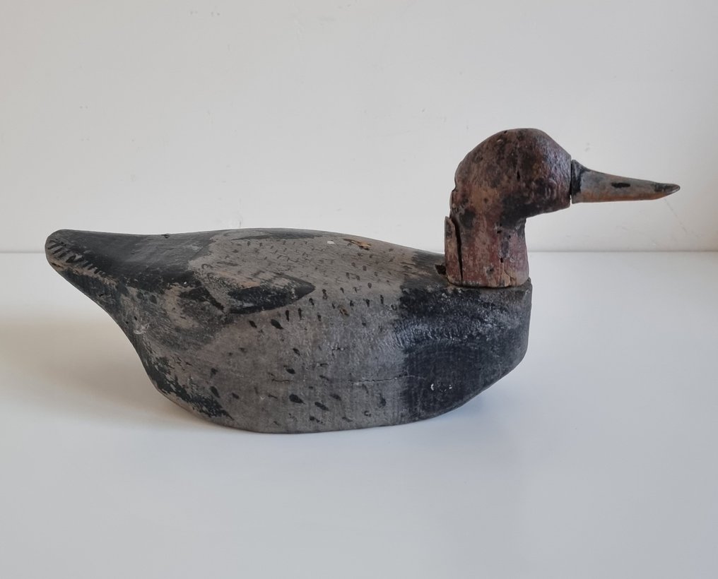 Decoy duck / Hunting duck with lead Lead, Wood Catawiki