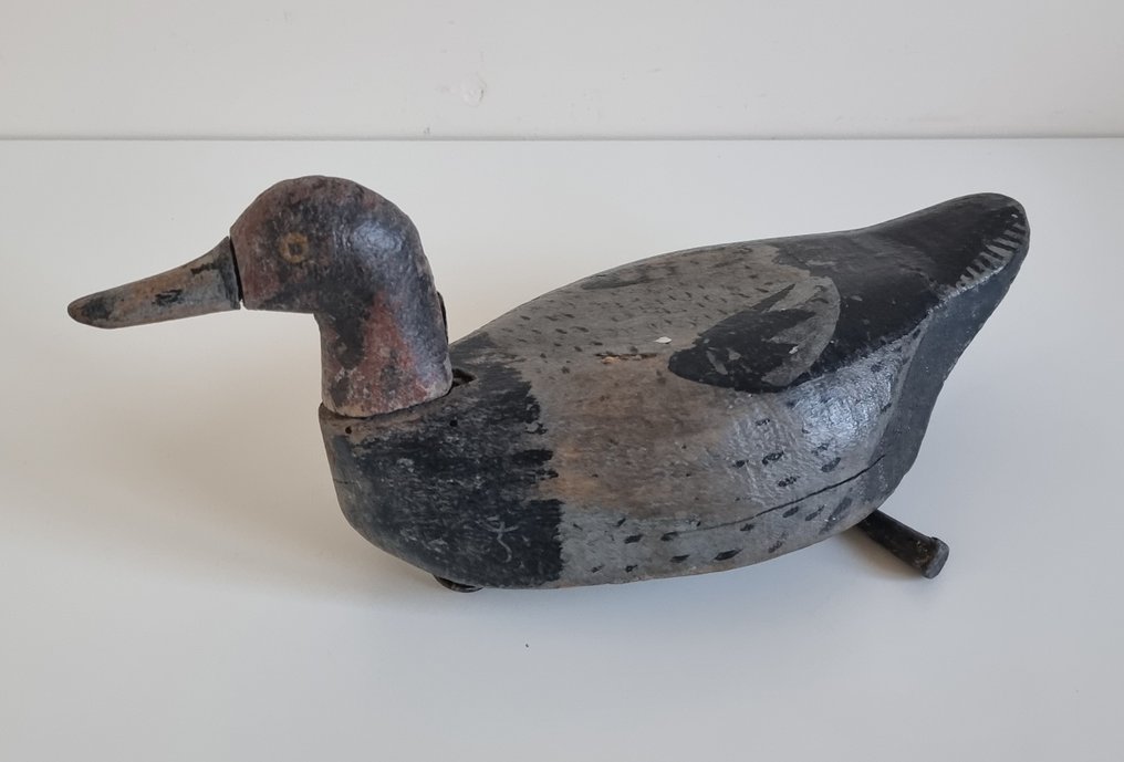 Decoy duck / Hunting duck with lead Lead, Wood Catawiki