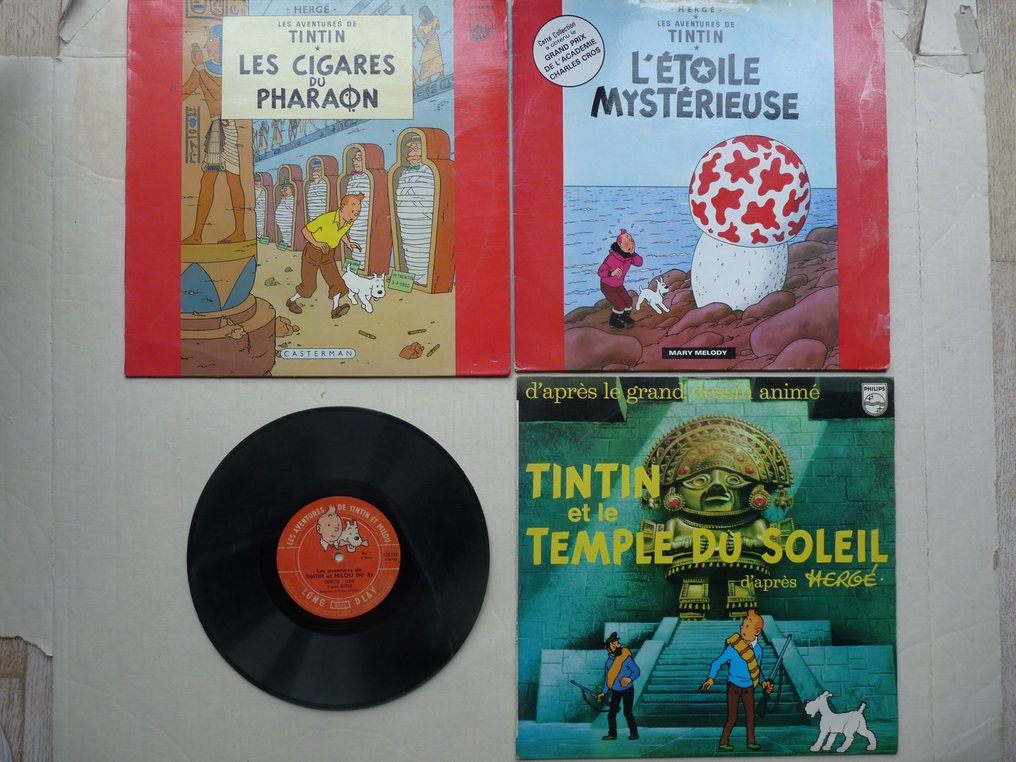 falskhed appel Surrey Tintin - 4x Vinyle LP - Le Temple du soleil + L'Etoile - Catawiki