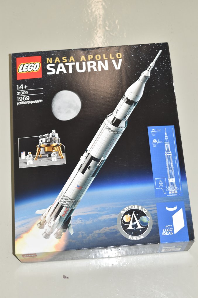 Markeret har taget fejl Forbløffe LEGO - Ideas - 21309 - Rocket NASA Apollo Saturn V (NEW) - - Catawiki