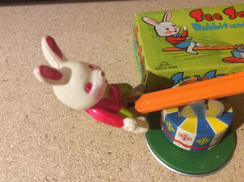 Shimazaki SEE SAW Rabbit and Boy 19501959 Japan Catawiki