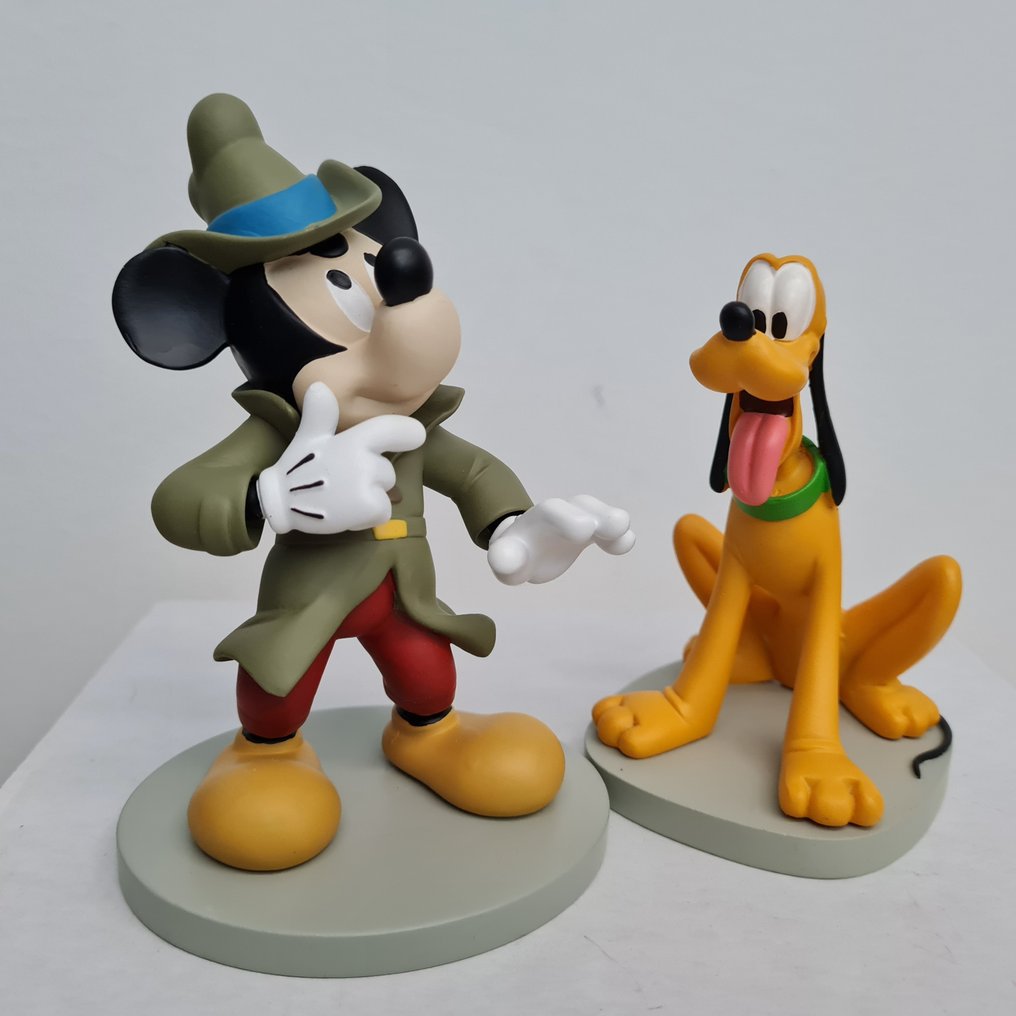 Disney Parks Figurine - Mickey Mouse Detective and -