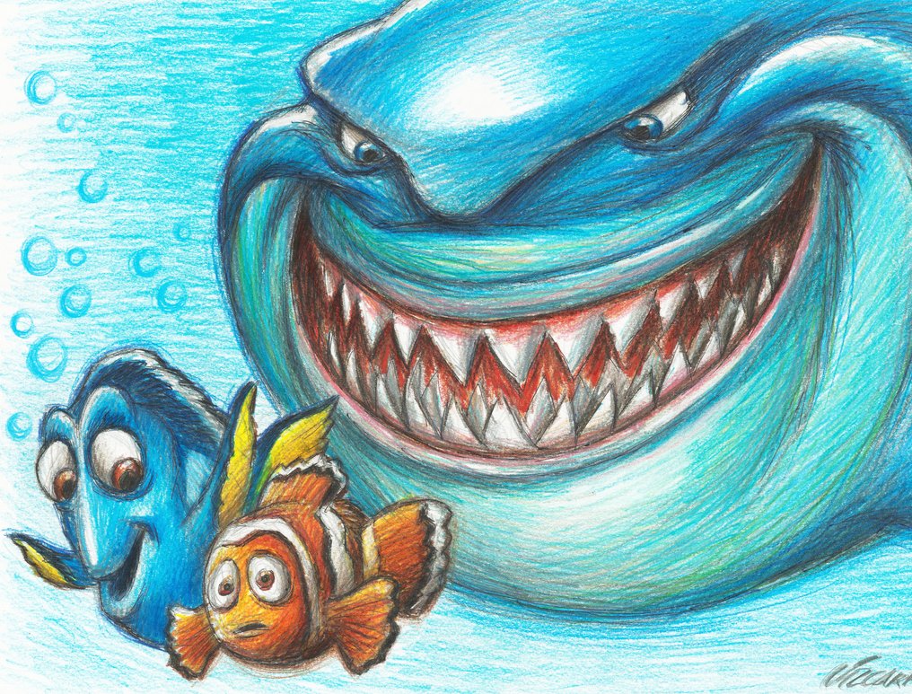 Finding Nemo Pencil Drawing