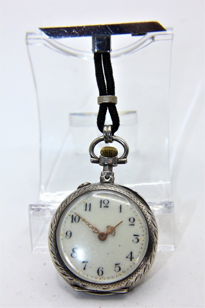 output Vertolking Creatie Dames broche horloge uit begin 1900 - Zilver, Vermeil goud - Catawiki
