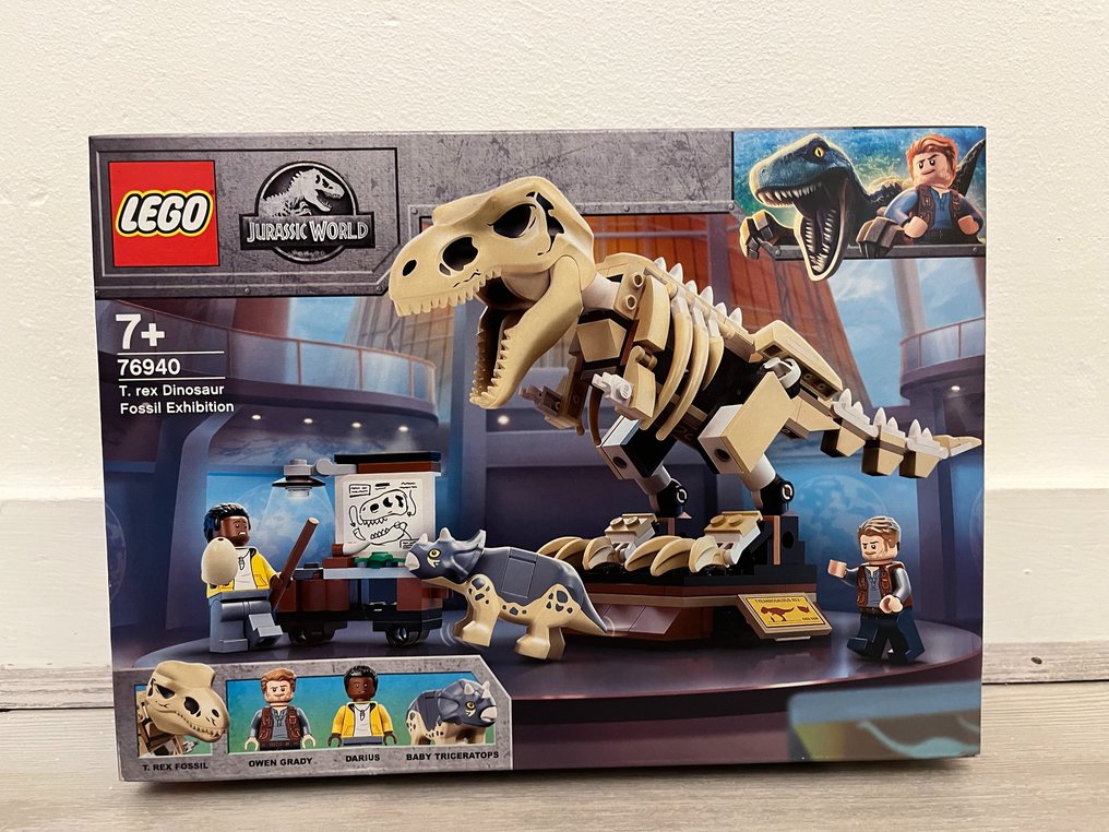 Lego Jurassic World Exposição Fóssil Do Dinossauro Rex 76940 na