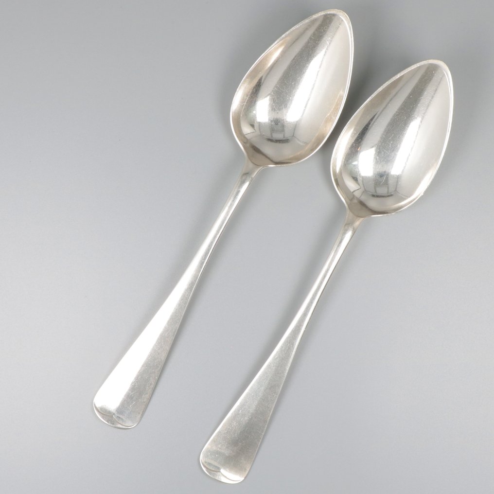 Cucchiai per verdure Haags lofje (2) - .833 argento - - Catawiki