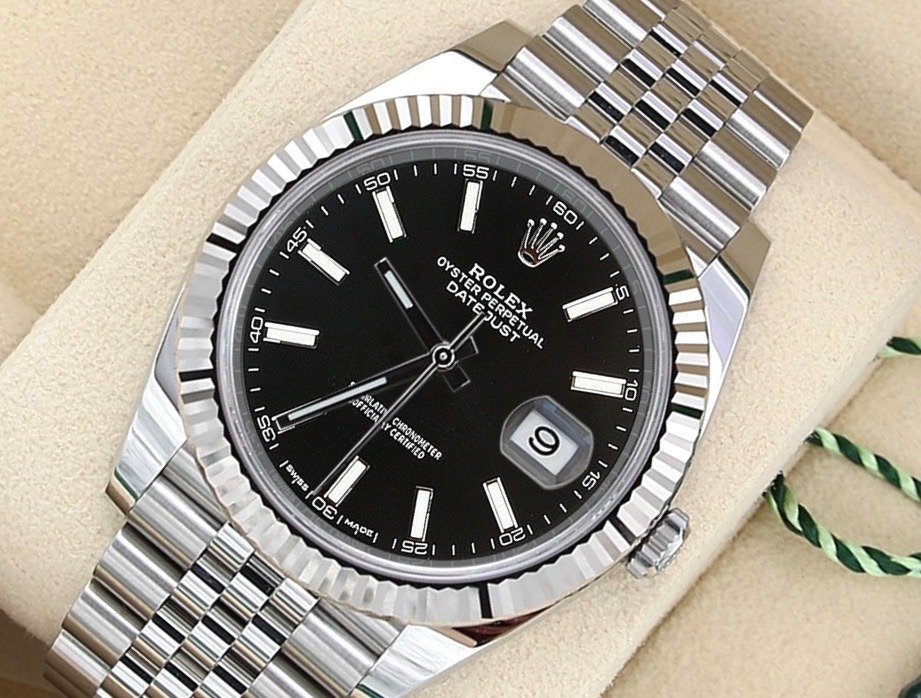 Rolex - Oyster Perpetual Datejust 41 'Black Dial' - Ref. 126334 - Uomo ...