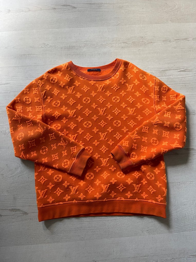Louis Vuitton Orange Monogram Wool Sweater – SWGrails