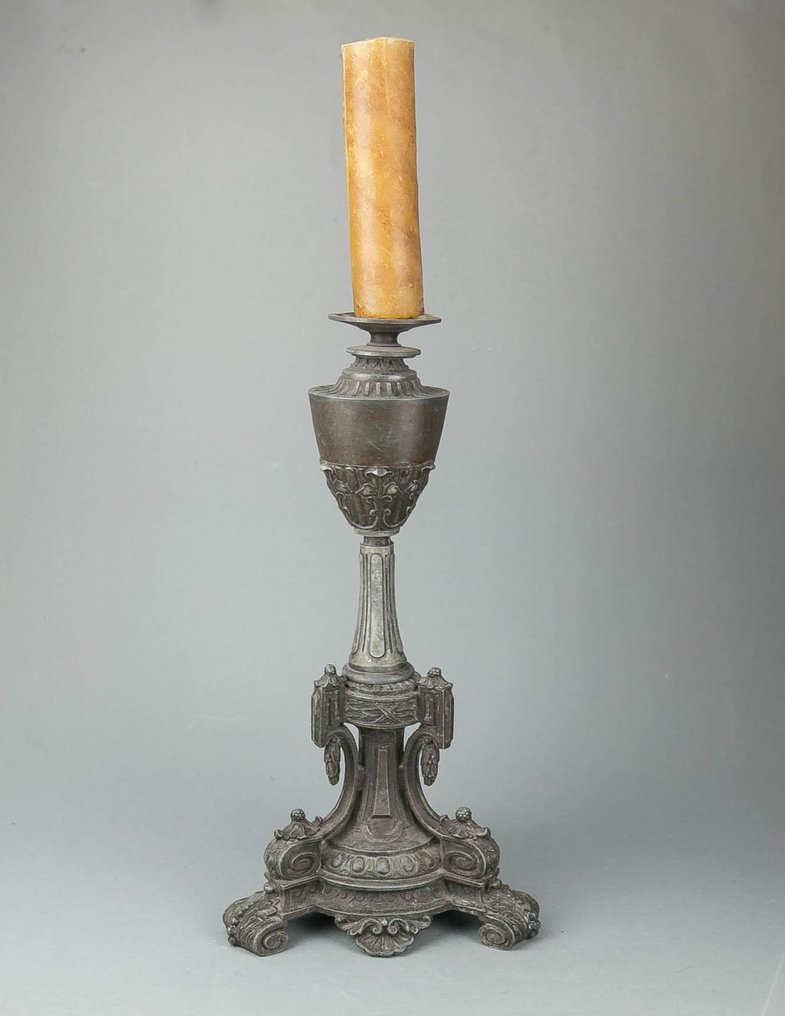 Kynttilänjalka - Napoleon III - Tinaseos, Zink - 1800-luvun - Catawiki