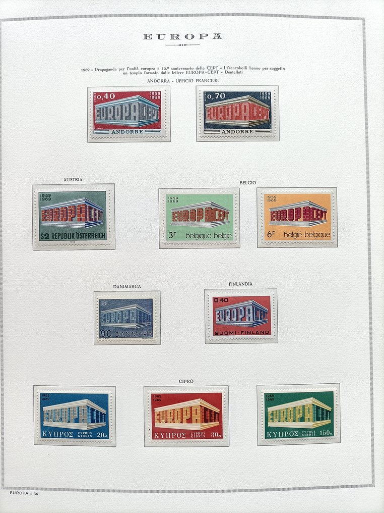 Europa CEPT 1968/1983 - Complete collection of the period ...