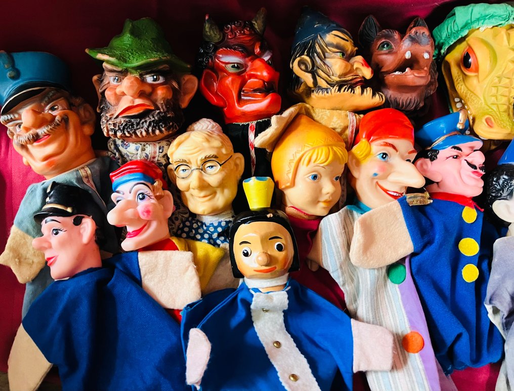 Grote kavel poppenkastpoppen Puppet Show Puppets Catawiki