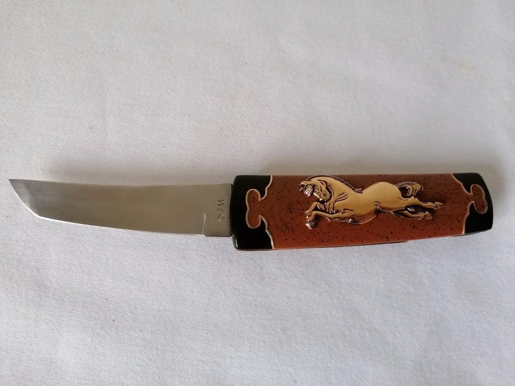Franklin Mint Collectors hunting knife 24 krt Catawiki