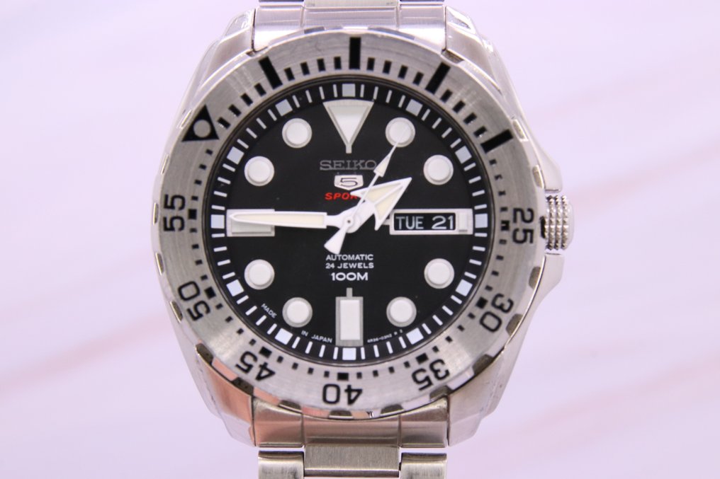 Seiko - 5 Sports Silver Monster Automatic Diver - SRP599J1 - Catawiki