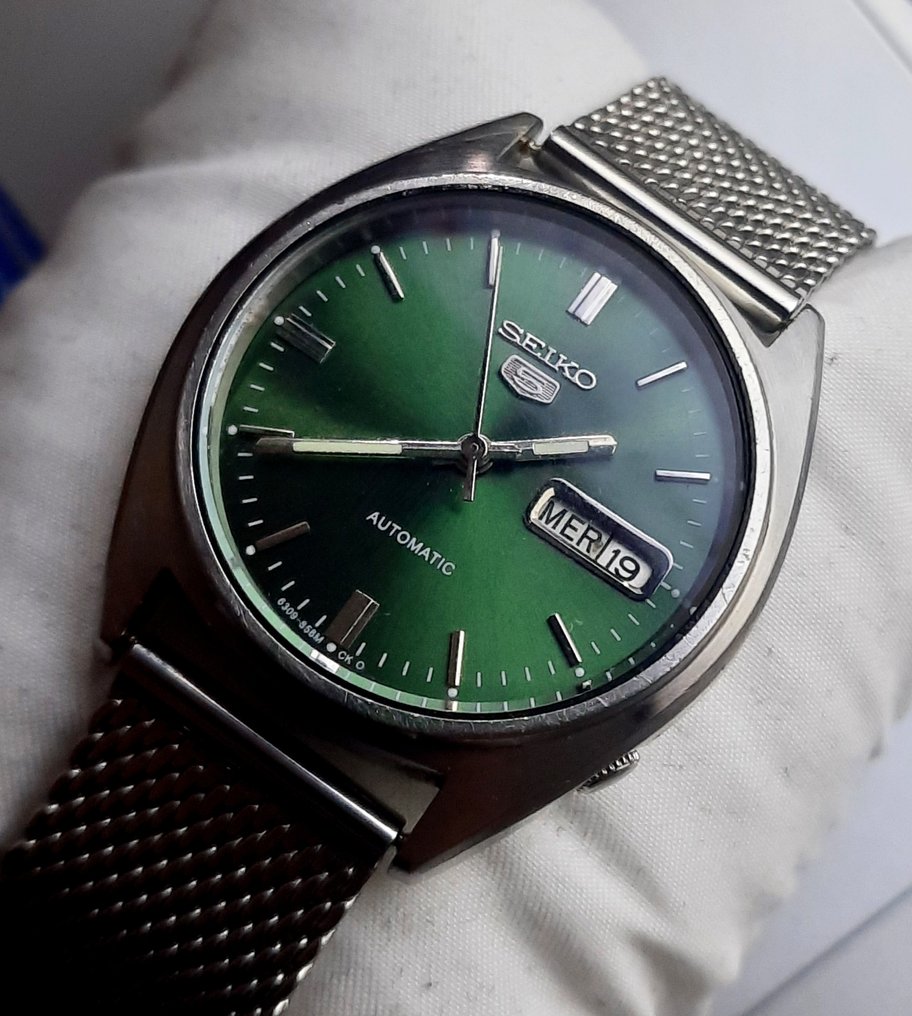 Seiko - 5-Green Automatic - 6309-7320 - Men - 1980-1989 - Catawiki