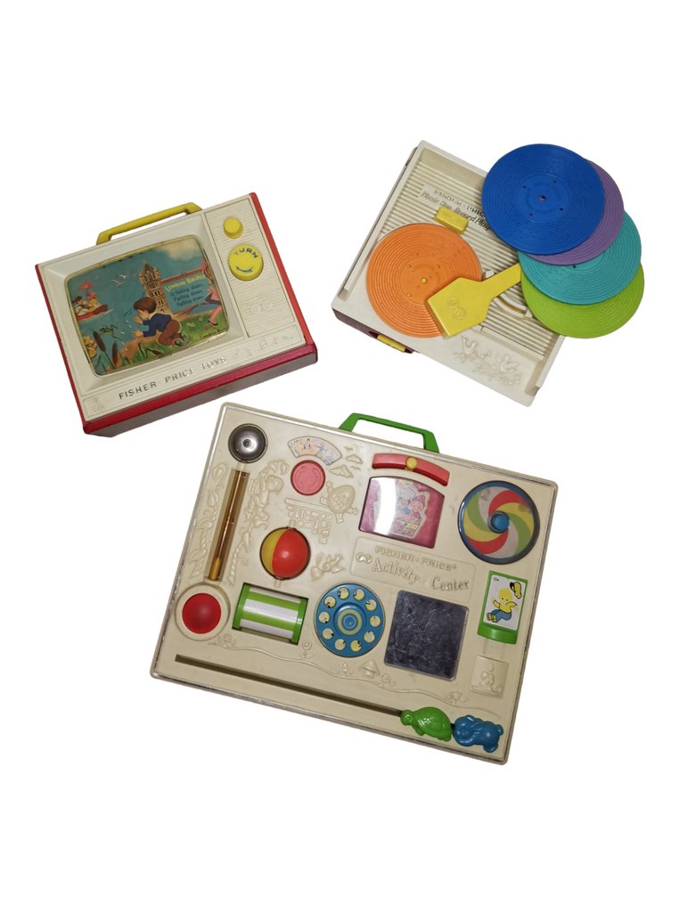 Fisher Price TV, Music box and Activity center Vintage -