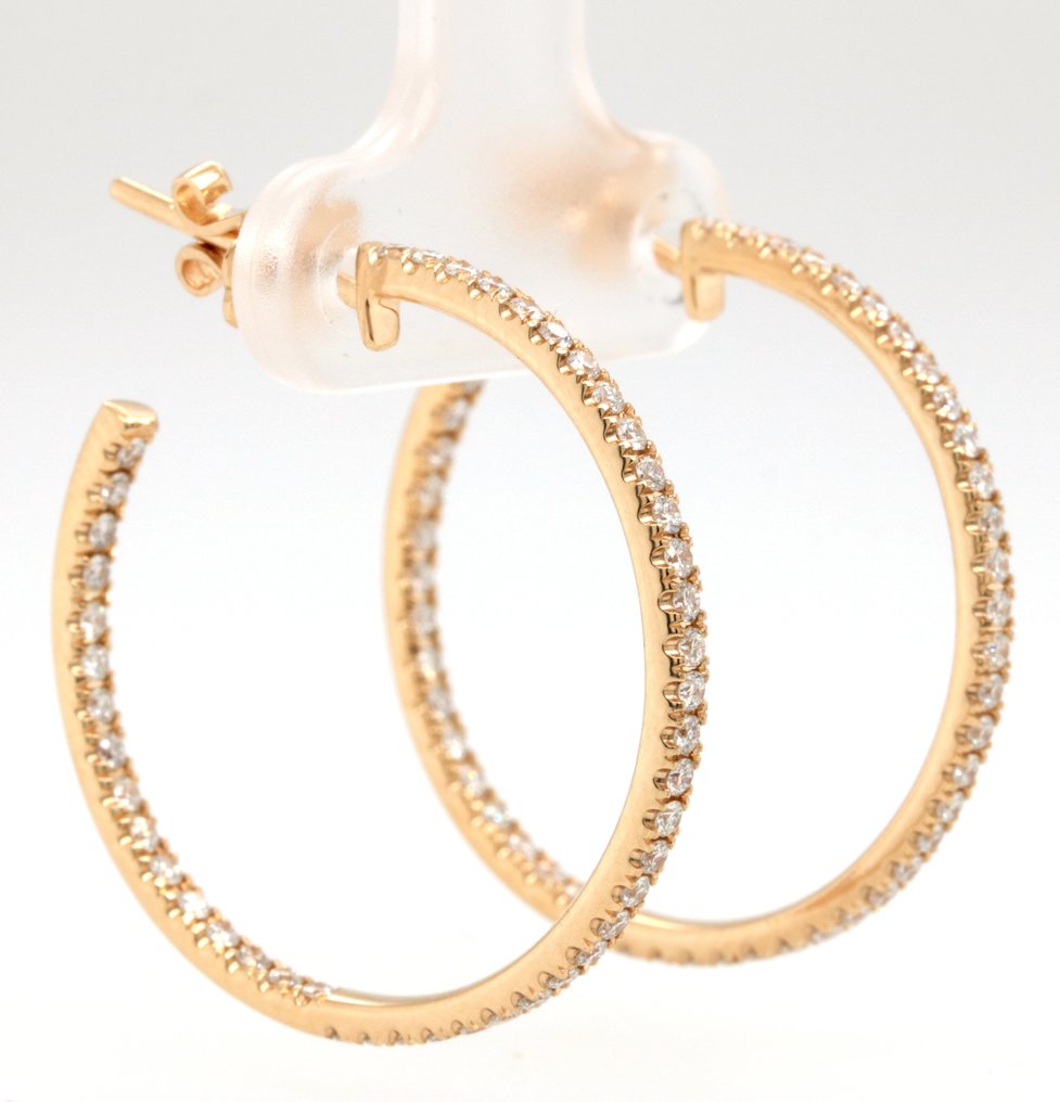 Zales 14 karat gold hoop earrings Clearance