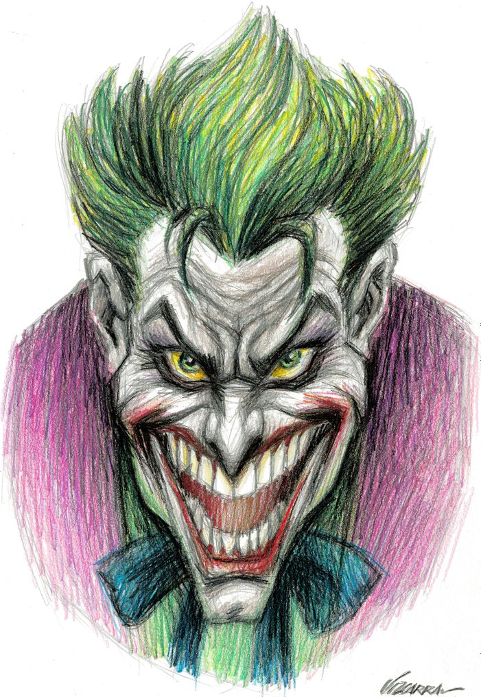 Pencil Sketch of Joker  Batman  Heath Ledger