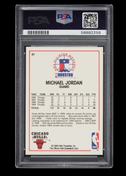 1989 NBA Hoops - Michael Jordan #21 - All-Star - PSA 9 - Catawiki