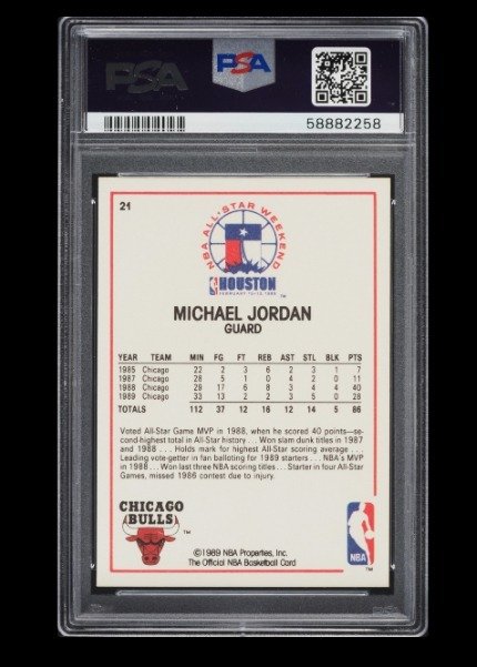 89 all star michael jordan card