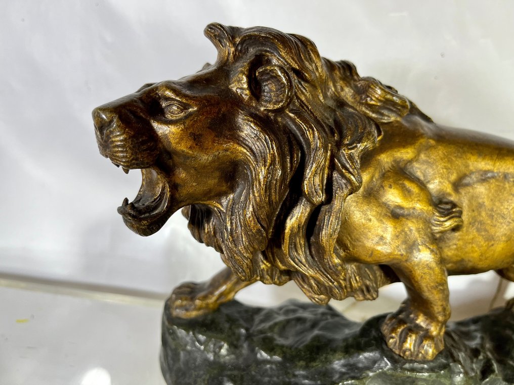 JeanBernard (18721948) Sculpture, roaring lion (1