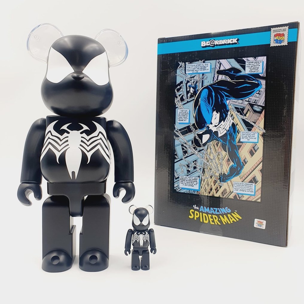 Marvel X Medicom Toy Be@rbrick - Spider Man V4 Black - Catawiki
