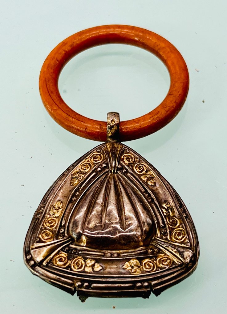 vanha helistin - Napoleon III - Hopeoitu, Puu - 1800-luvun - Catawiki