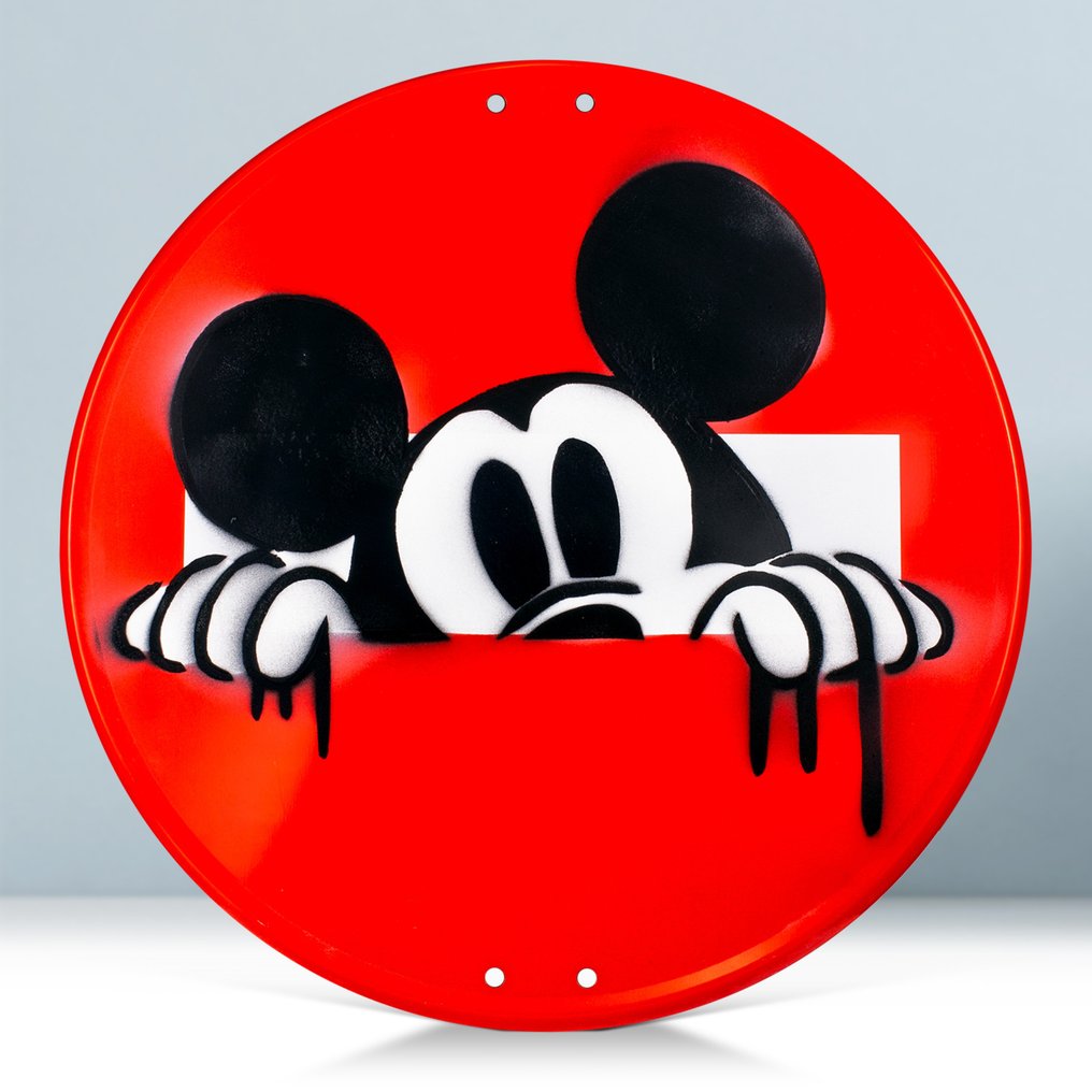 josh-mahaby-enamel-sign-wanna-play-mickey-mouse-aluminium-catawiki